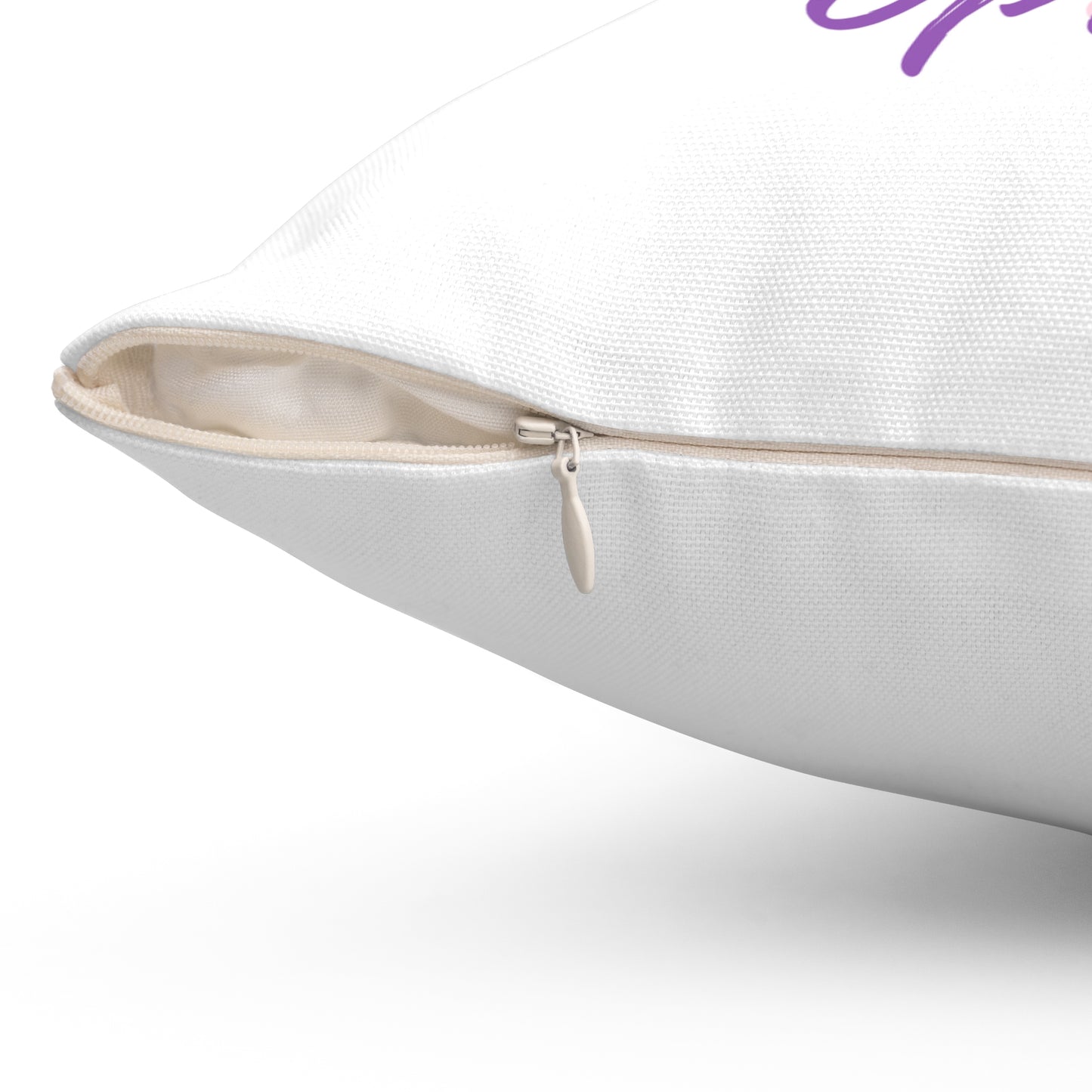 Motivational Throw Pillow - 'Giving Up is NEVER an Option' - Cozy Décor, Inspirational Gift, Home Accent, Sofa Cushion, Comfort Decor