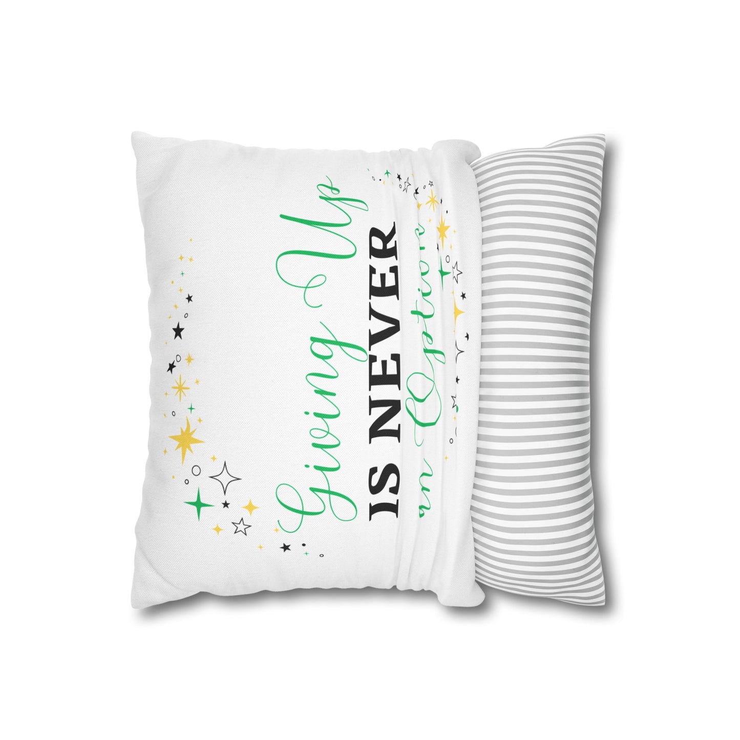 Spun Polyester Square Pillowcase