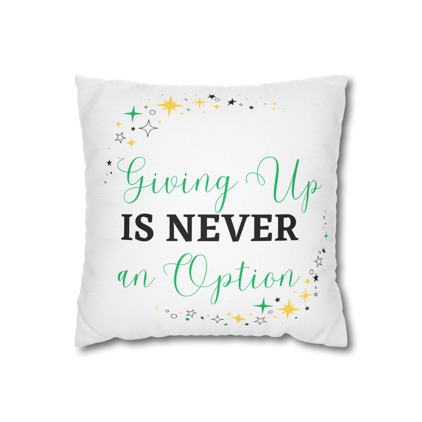 Spun Polyester Square Pillowcase