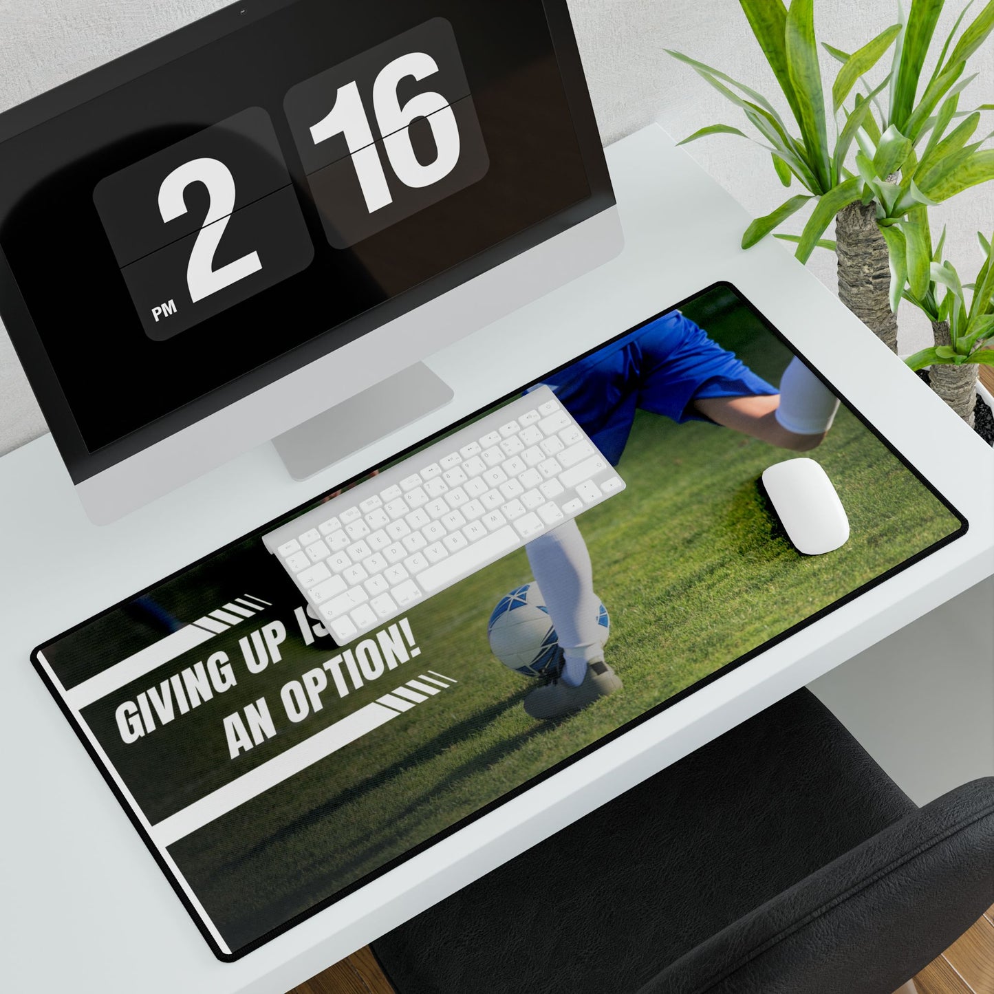 Motivational Desk Mat - Perfect for Home Office, Gamer, Student, or Coach - Inspirational Gift, Home Decor, Desk Accessory