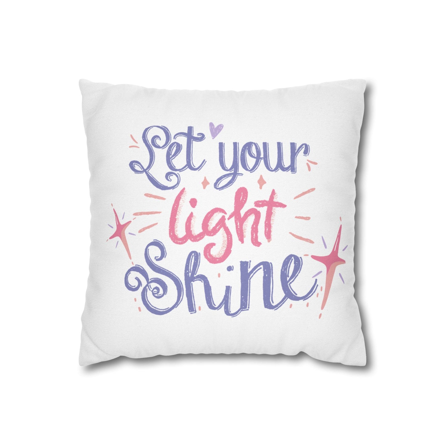 Spun Polyester Square Pillowcase