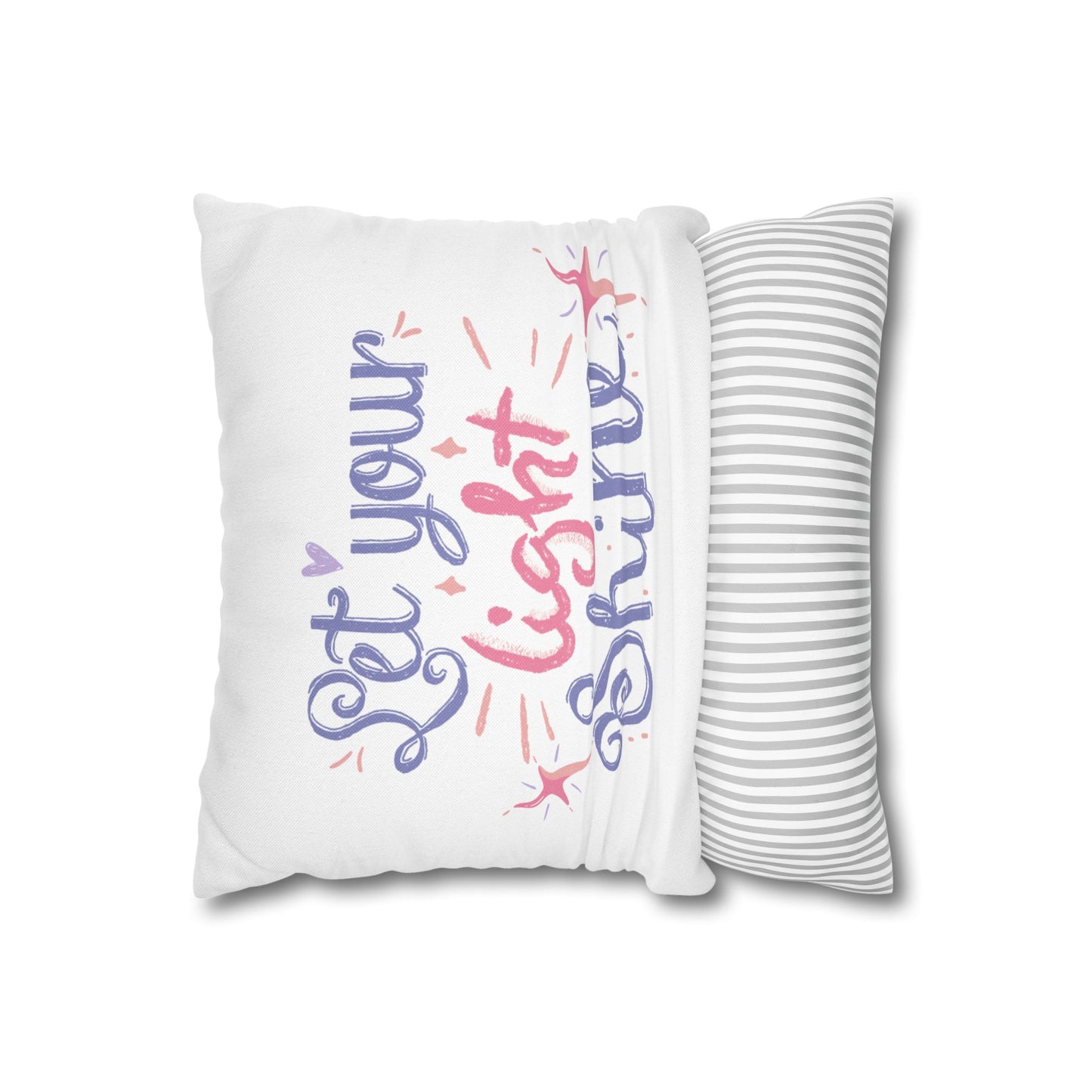 Spun Polyester Square Pillowcase