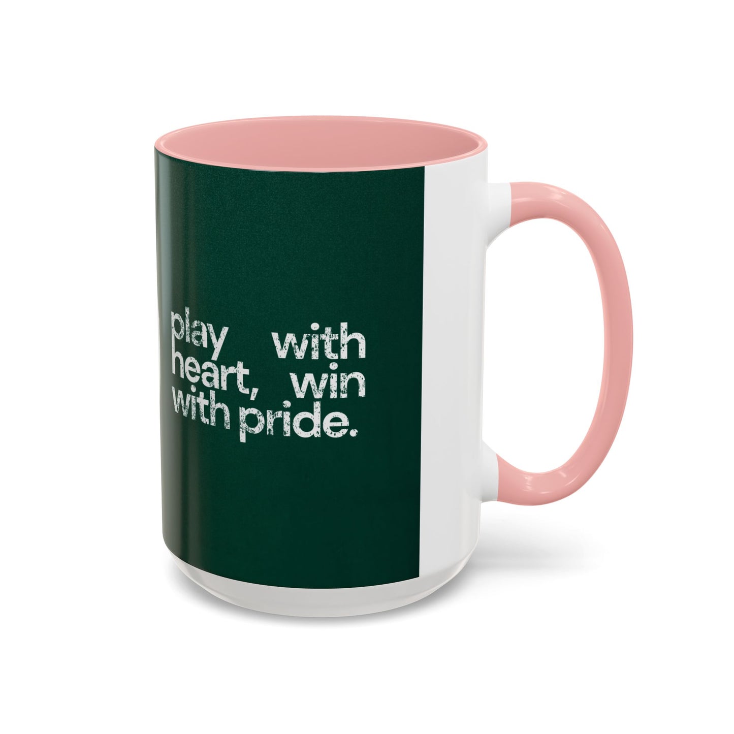 Soccer-Themed Coffee Mug, Play with Heart, Win with Pride - Perfect Gift for Sports Lovers, Coaches, Fans, Team Celebrations