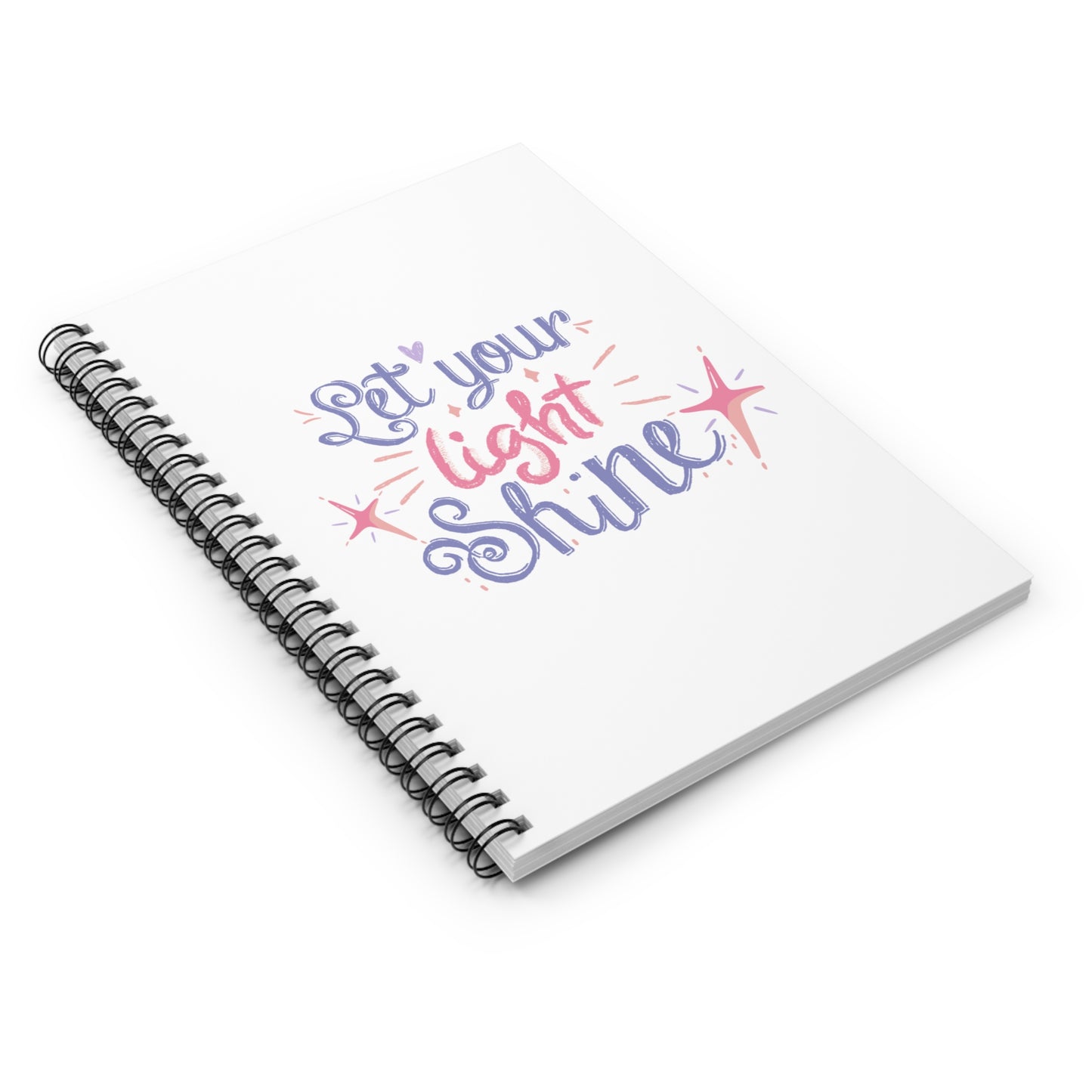 Inspirational Spiral Notebook - Let Your Light Shine, Journal, School Supplies, Gift for Students, Artistic Notebook, Empowerment, [...]