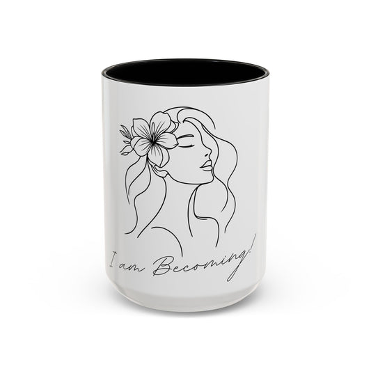 Elegant Floral Coffee Mug - Inspiring Gift for Her, Accent Mug, Motivational Drinkware, Self-Care, Birthday, Housewarming